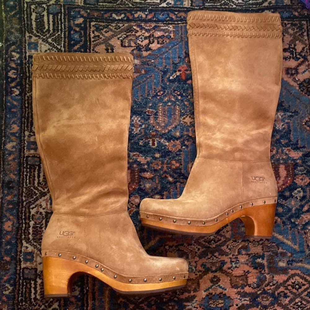 UGG Rosabella Knee High Boots Suede Leather